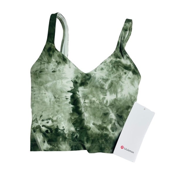 lululemon athletica Tops - lululemon Align Green Cropped Tank Top